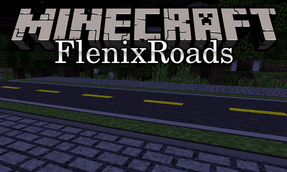 Flenix Roads Mod 1.7.10 (Great Mod for any Road Enthusiast) 1