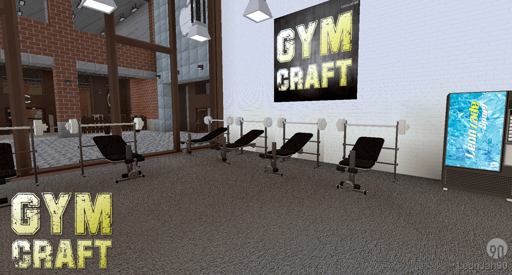 GymCraft Mod 1.15.2, 1.14.4 (Perfect Fitness Center) 2