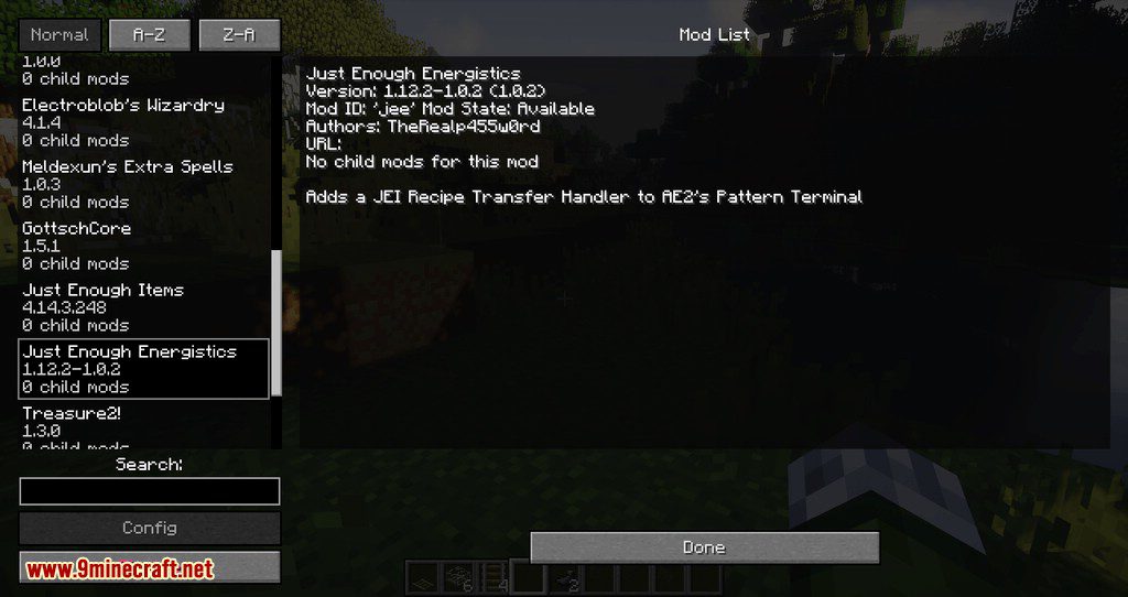 Just Enough Energistics Mod 1.12.2 (Combine JEI & AE2) 6