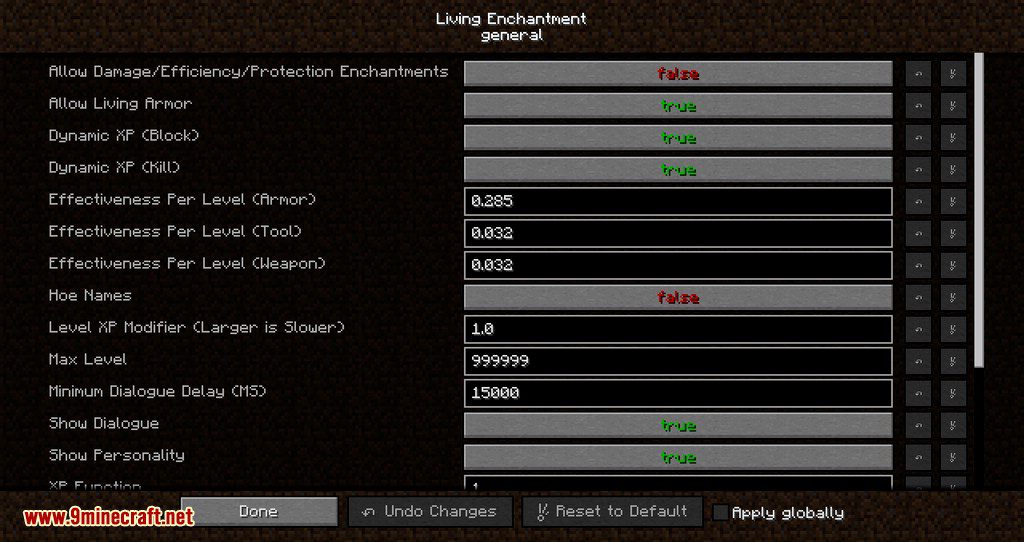 Living Enchantment Mod (1.12.2) - Living Weapons, Armors, Tools 7