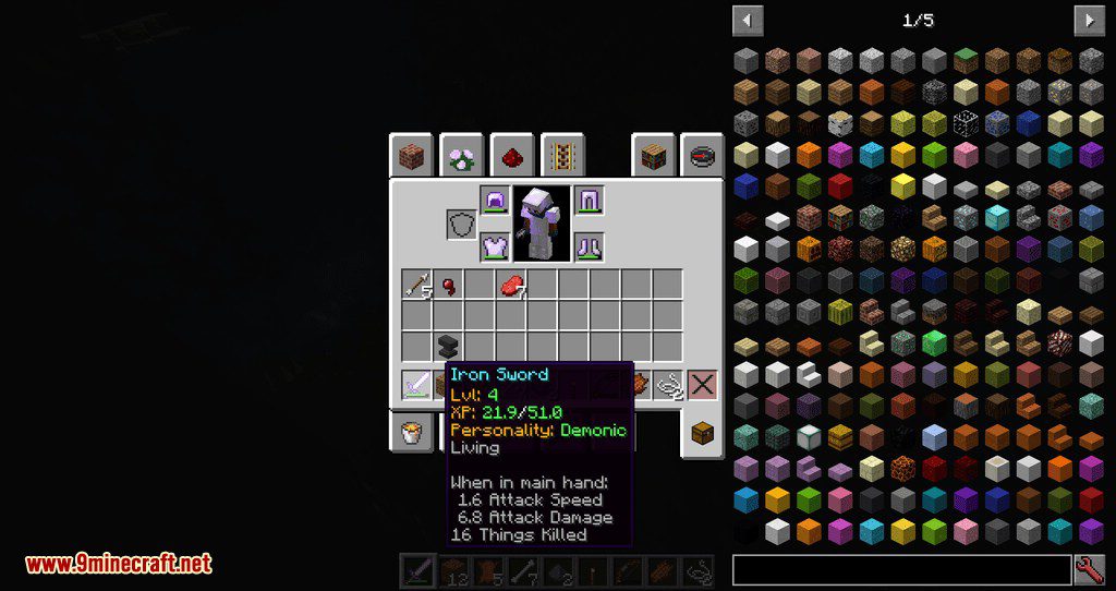 Living Enchantment Mod (1.12.2) - Living Weapons, Armors, Tools 15