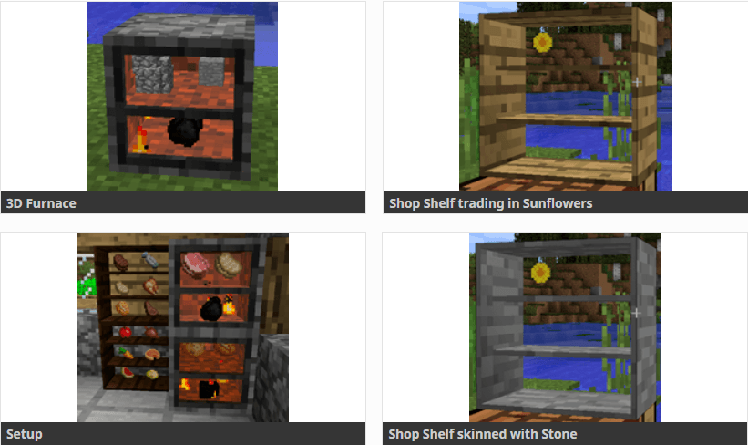 Patchwork Mod 1.12.2 (3D Furnace, Shop Shelf, Mobnet, ...) 19