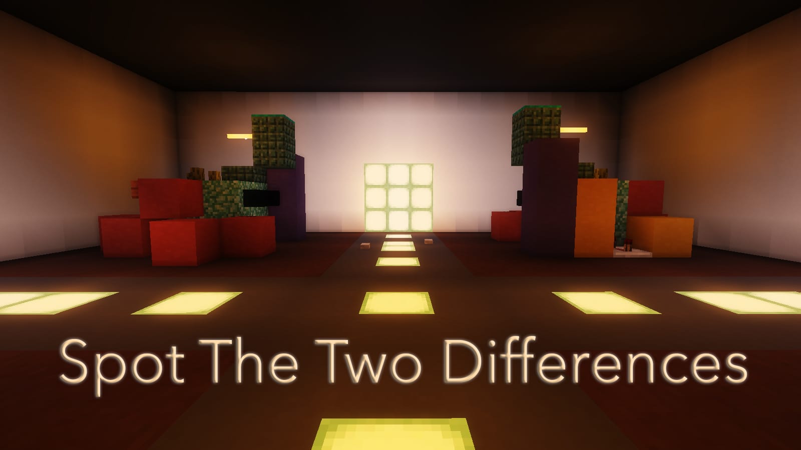 Spot The Two Differences Map 1.13.2 for Minecraft 1