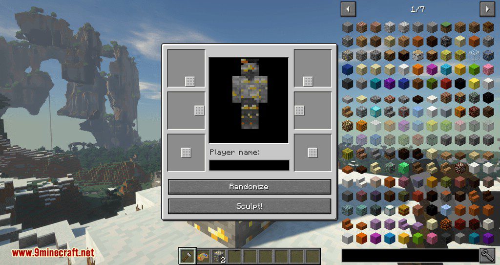 Statues Rechiseled Mod 1.12.2 (Create Player's Statue in 1 Click) 8