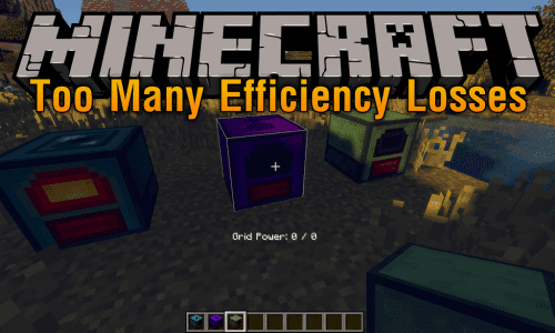 Too Many Efficiency Losses Mod 1.12.2 (Disable Efficiency Loss) Thumbnail