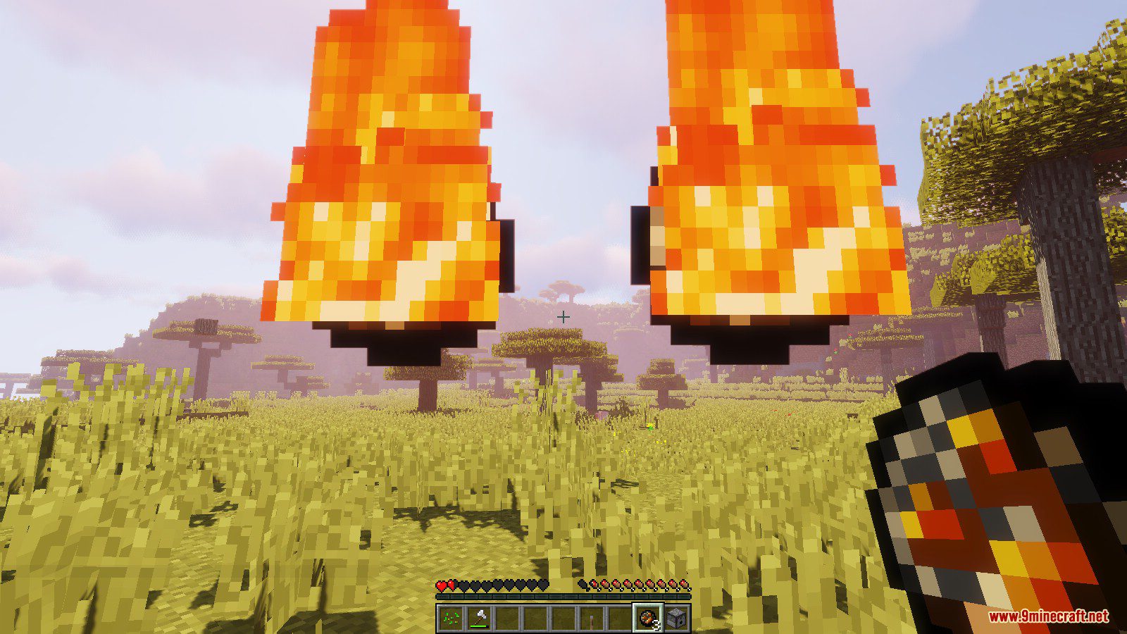 Fire Volley Data Pack 1.13.2 (More Powerful Fireball in Minecraft) 4