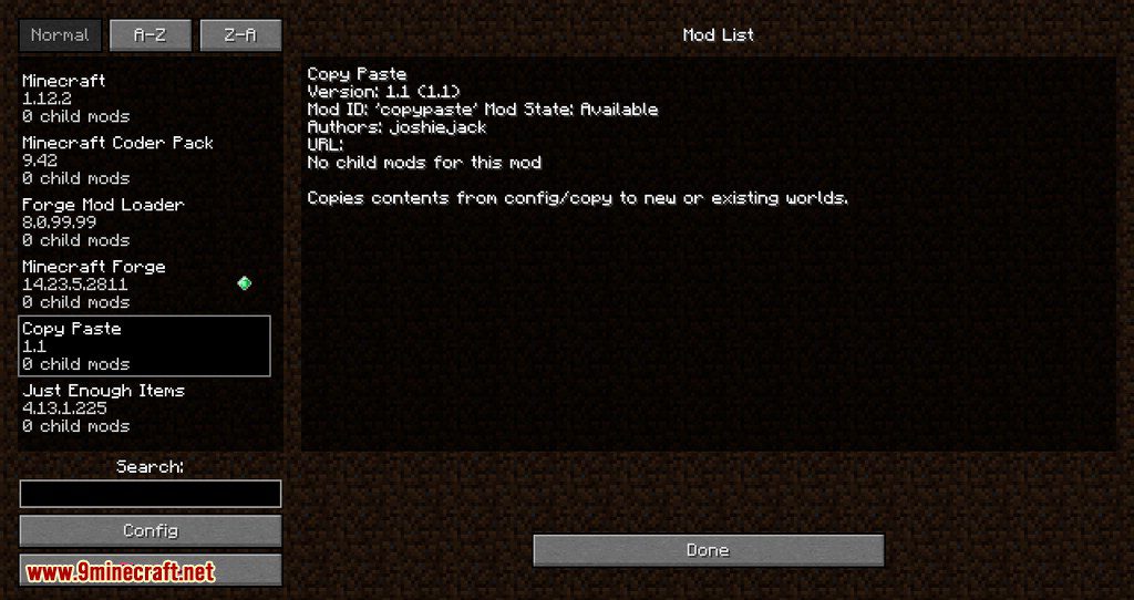 CopyPaste Mod 1.16.5, 1.15.2 (Easy Copy Contents To New World) 10