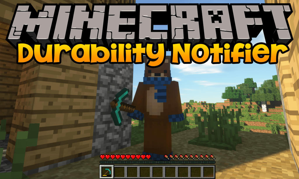 Durability Notifier Mod (1.20.4, 1.19.4) - Warning! Your Durability is Low 1