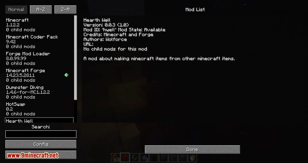 Hearth Well Mod (1.18.2, 1.12.2) - Make Items from Other Items 26