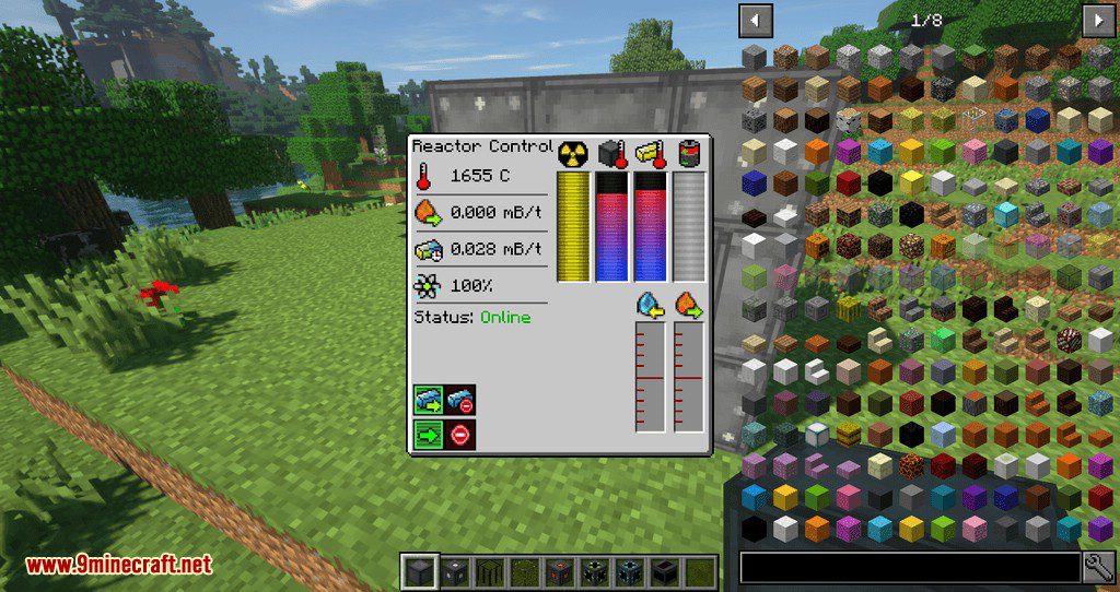 Just Enough Reactors Mod 1.12.2 (Show Materials Canbe Used Inside Reactors) 3