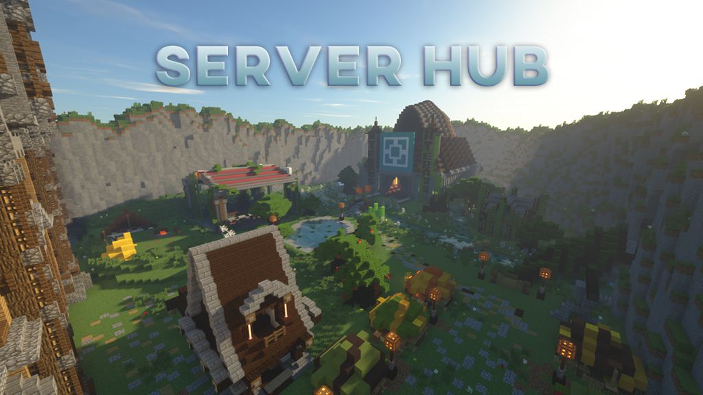 Server Hub Map 1.12.2, 1.12 for Minecraft 1