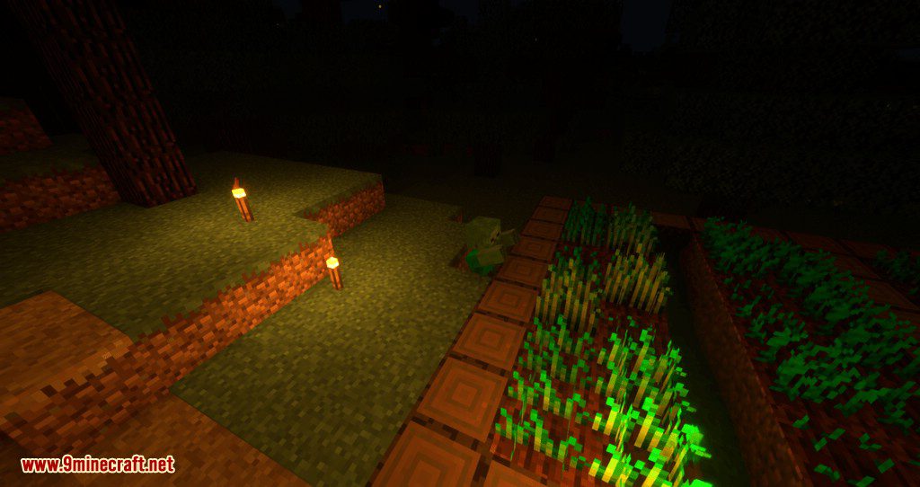 The Middle Torch Mod (1.21.1, 1.12.2) - A Button for Placing Torches 5