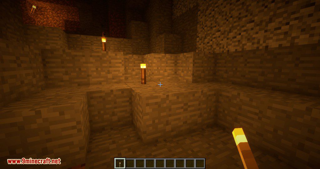 The Middle Torch Mod (1.21.1, 1.12.2) - A Button for Placing Torches 11