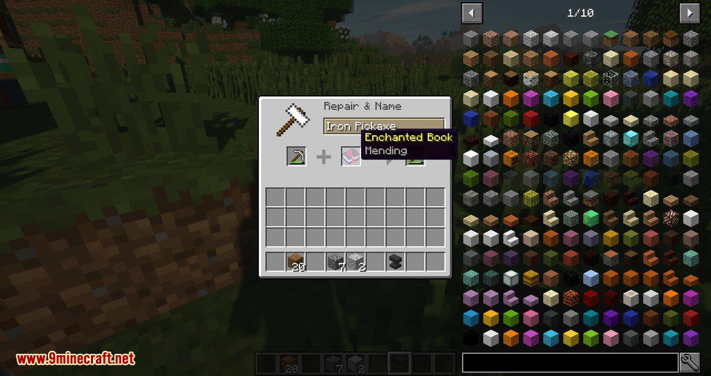 Unmending Mod 1.15.2, 1.12.2 (Nerfs Mending Enchantment) 5