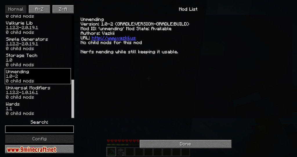 Unmending Mod 1.15.2, 1.12.2 (Nerfs Mending Enchantment) 10