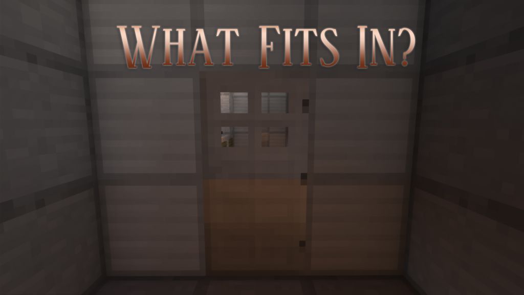 What Fits In? Map 1.13.2 for Minecraft 1