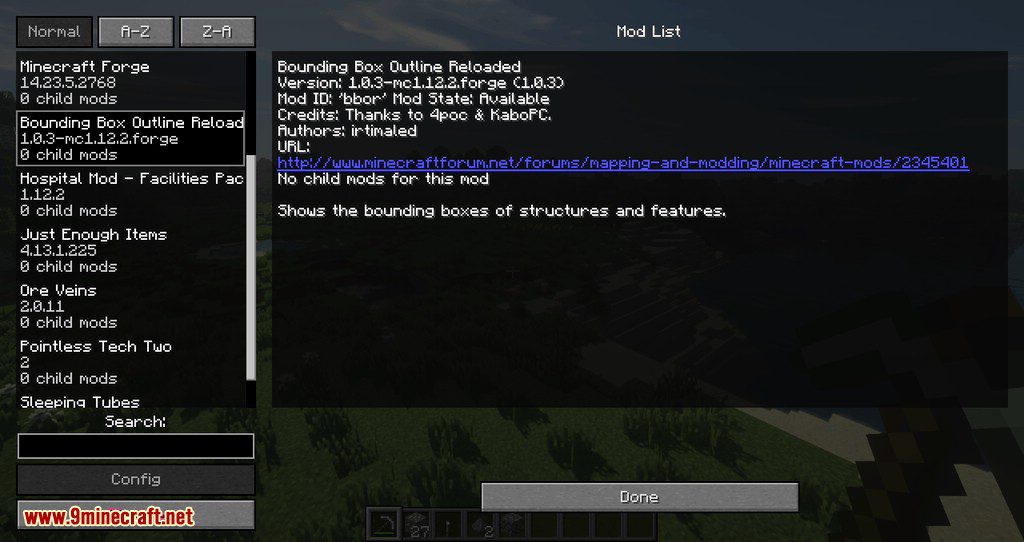 Bounding Box Outline Reloaded Mod (1.19.3, 1.18.2) - Highlight Different Structure 3