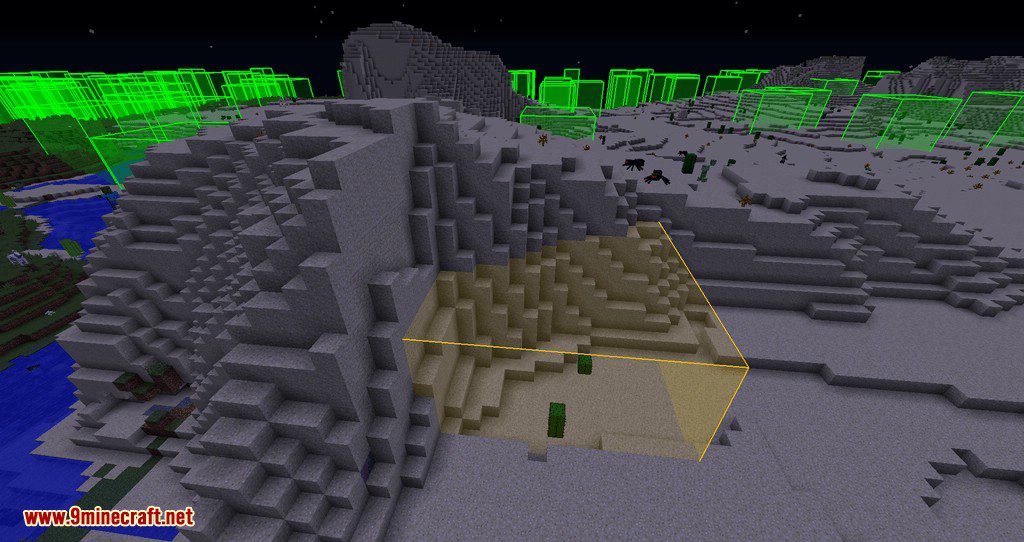 Bounding Box Outline Reloaded Mod (1.19.3, 1.18.2) - Highlight Different Structure 12