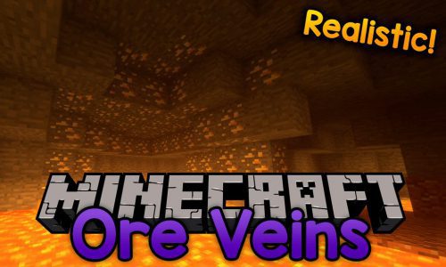 Realistic Ore Veins Mod 1.15.2, 1.14.4 (Realistically Shaped Veins of Ore) Thumbnail