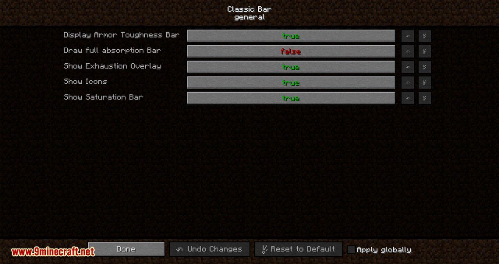 Classic Bars Mod (1.19.2, 1.18.2) - Changes the Status Icons to Status Bars 11