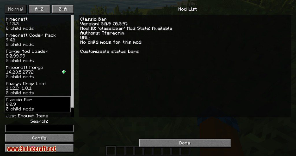 Classic Bars Mod (1.19.2, 1.18.2) - Changes the Status Icons to Status Bars 13