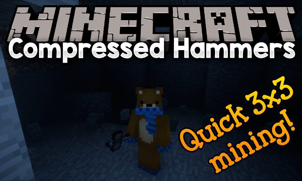 Compressed Hammers Mod 1.12.2 (Quick 3x3 Mining!) 1