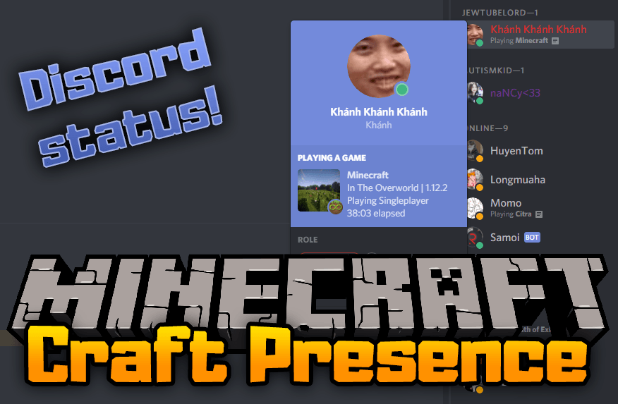 Craft Presence Mod (1.20.4, 1.19.4) - Discord Status! 1