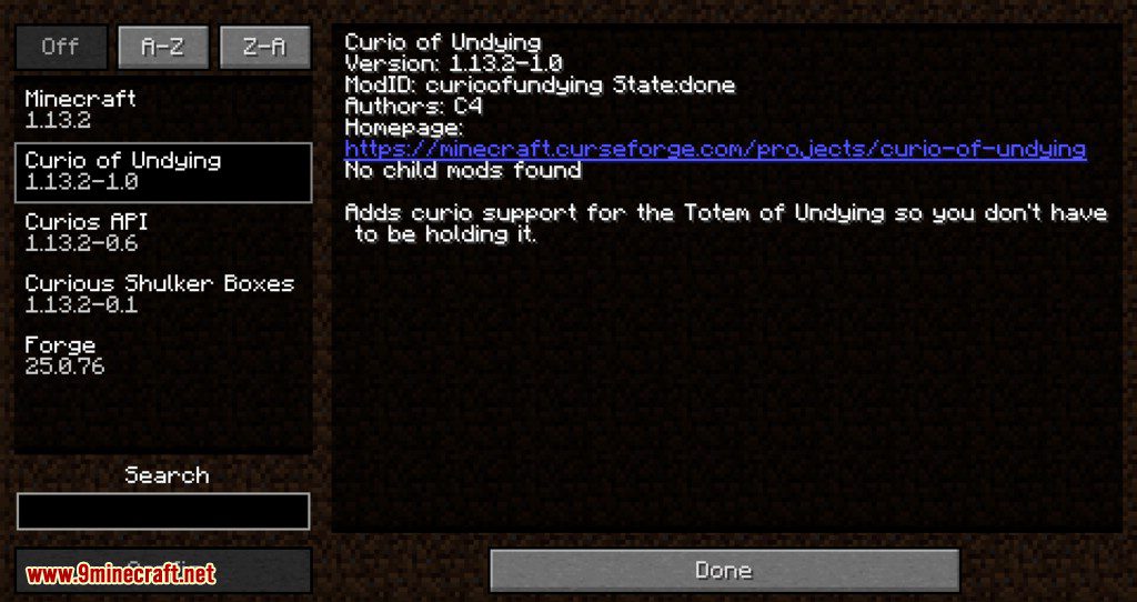 Curio of Undying Mod (1.19.2, 1.18.2) - Curio Supports for Totem of Undying 2