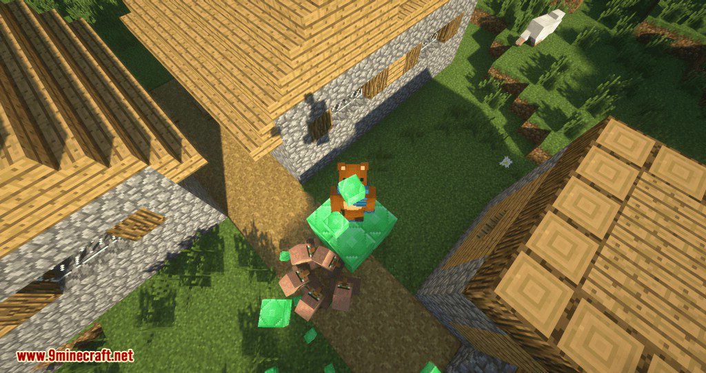 Following Villagers Mod 1.15.2, 1.14.4 (Lure Villagers With Emerald!) 10