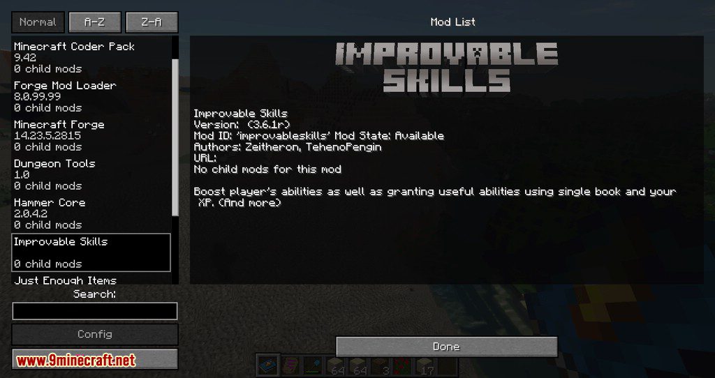 Improvable Skills Mod (1.20.1, 1.19.3) - Make Minecraft More Like A RPG 50