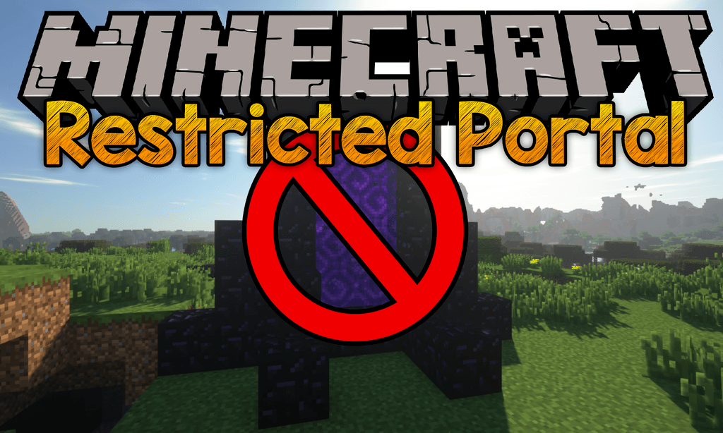 Restricted Portals Mod (1.20.4, 1.19.4) - Stop People Bypassing Early Game 1