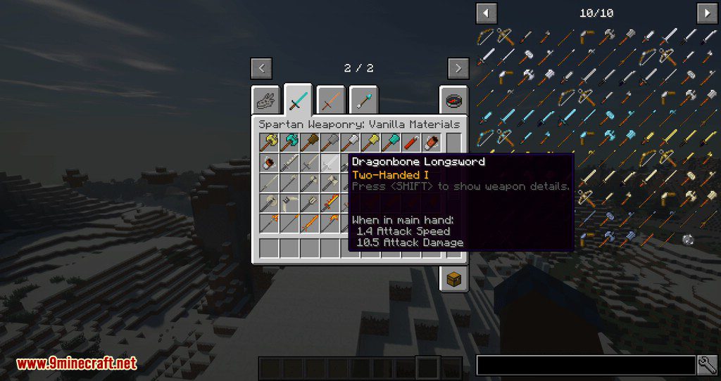 Spartan and Fire Mod 1.12.2 (Combine Spartan Weaponry & Ice and Fire) 14