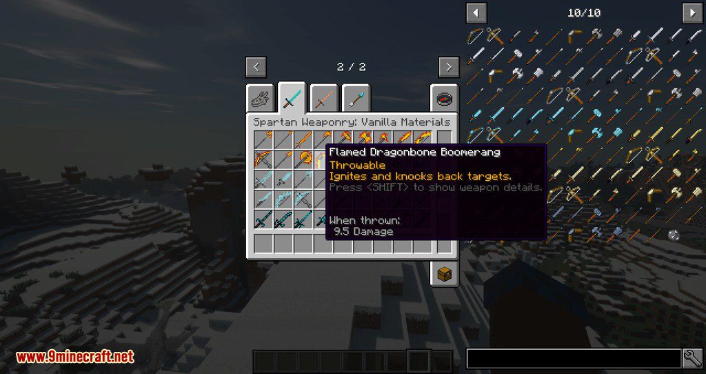 Spartan and Fire Mod 1.12.2 (Combine Spartan Weaponry & Ice and Fire) 15