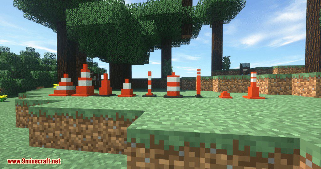 Traffico Mod 1.12.2 (Traffic Light, Wall, Cone, Speed Bumps...) 4