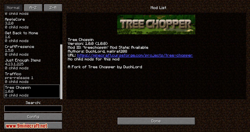 Tree Choppin Mod 1.14.4, 1.12.2 (A Fork of Tree Chopper) 2