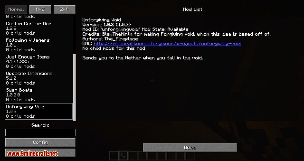 Unforgiving Void Mod (1.19, 1.18.2) - Fall Into The Void, End Up In The Nether 13