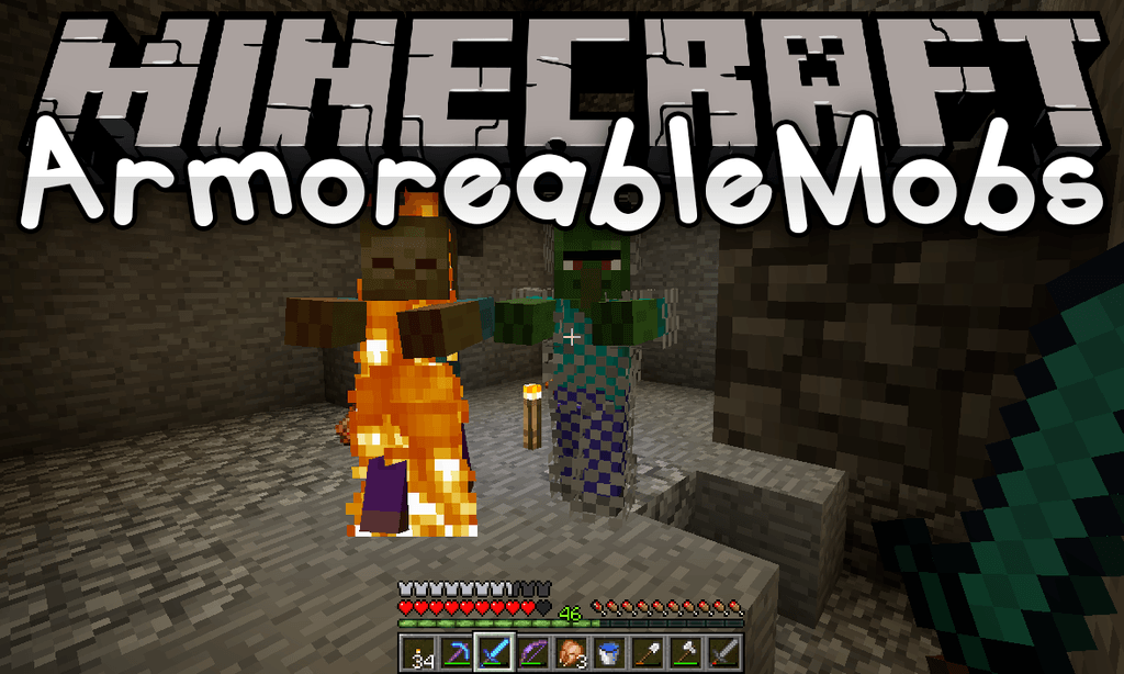 ArmoreableMobs Mod (1.19.2, 1.18.2) - Give Armor and Items to Mobs 1