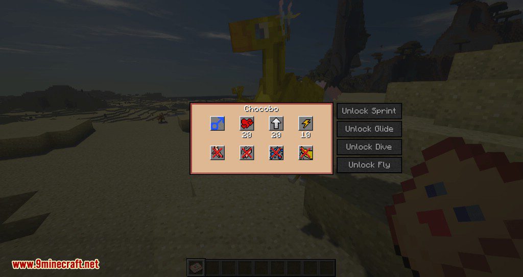 ChocoCraft 3 Mod 1.12.2 (Rideable Chocobos from Final Fantasy) 7