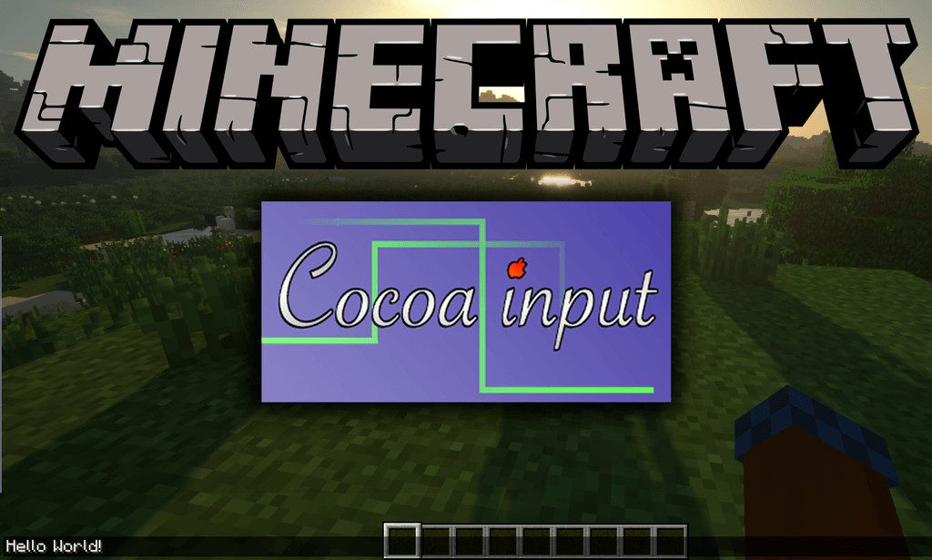 CocoaInput Mod 1.17.1, 1.16.5 (Support IME Input in Minecraft on MacOS) 1