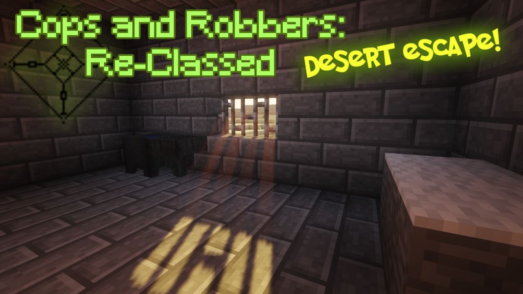 Cops and Robbers Re-classed: Desert Escape Map 1.13.2 for Minecraft 1