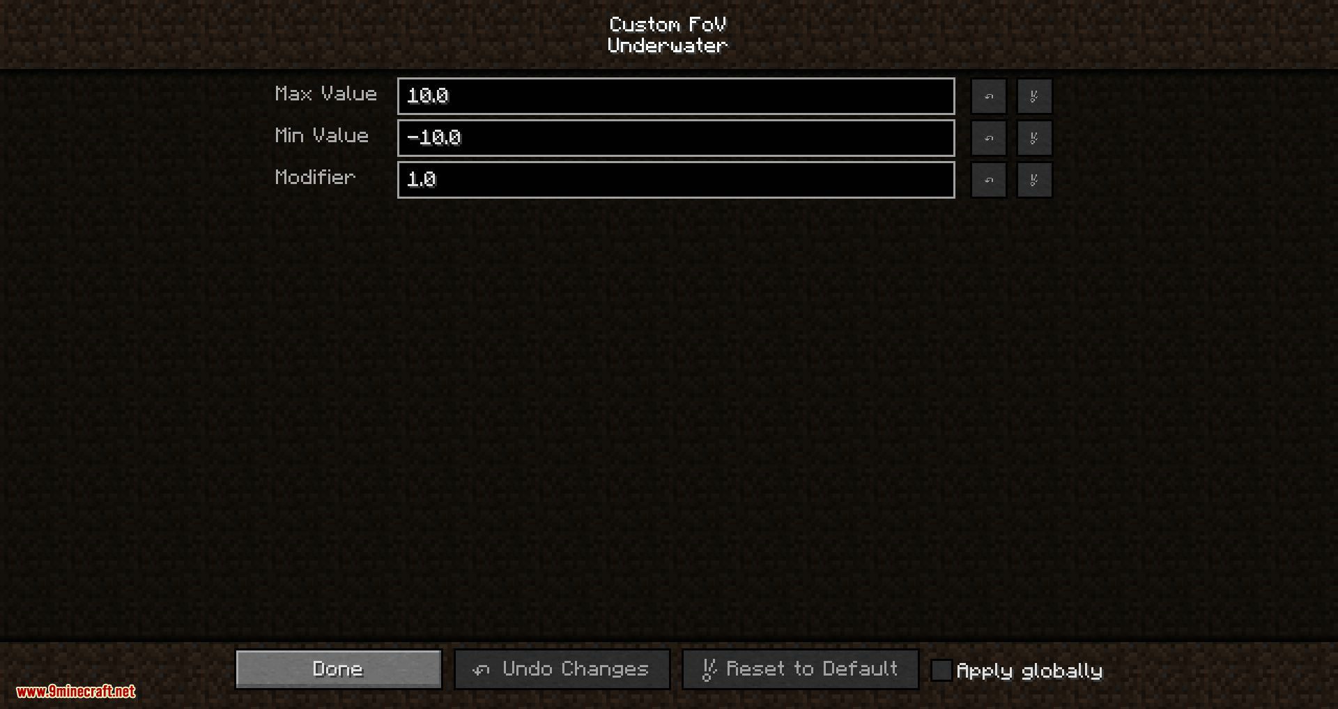 Custom FoV Mod (1.19.4, 1.18.2) - Customization Various Field of View 3