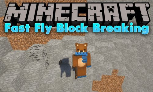 Fast Fly Block Breaking Mod 1.13.2, 1.12.2 (Fast Break Blocks While Flying) Thumbnail