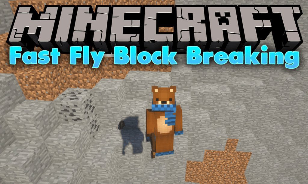 Fast Fly Block Breaking Mod 1.13.2, 1.12.2 (Fast Break Blocks While Flying) 1