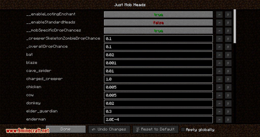 Just Mob Heads Mod (1.20.4, 1.19.4) - Mobs Drop Their Head on Death 6