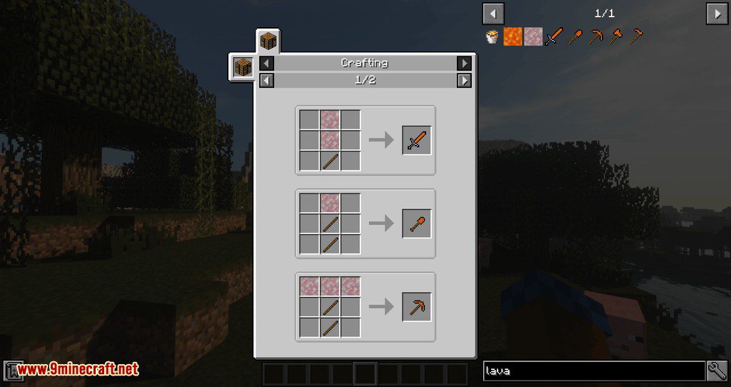 Liquid Tools Mod 1.12.2 (Adds Water and Lava Tools) 3