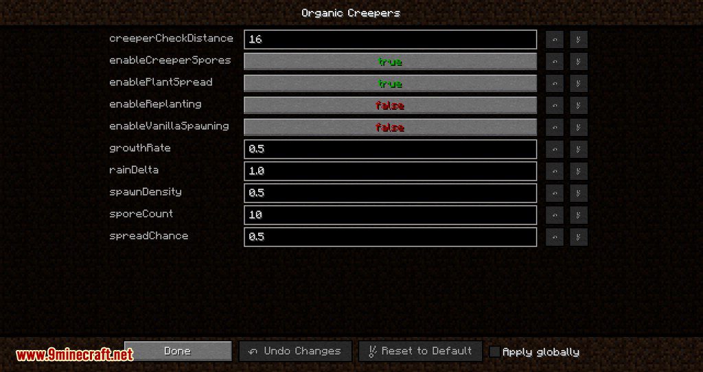 Organic Creepers Mod 1.12.2 (Creepers Plants Spread Spores By Exploding) 12