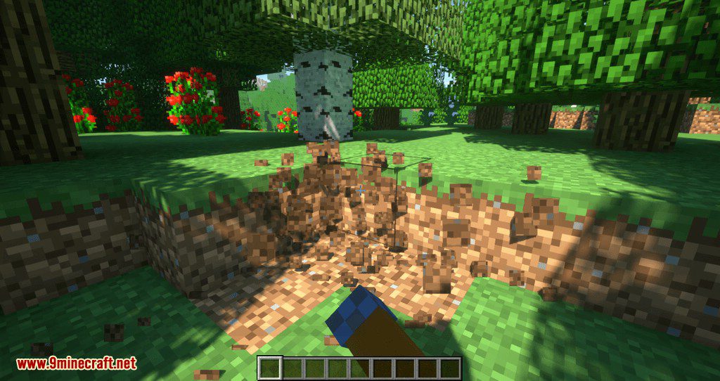 Proportional Destruction Particles Mod 1.12.2 (Nicely Blocks Particle) 3