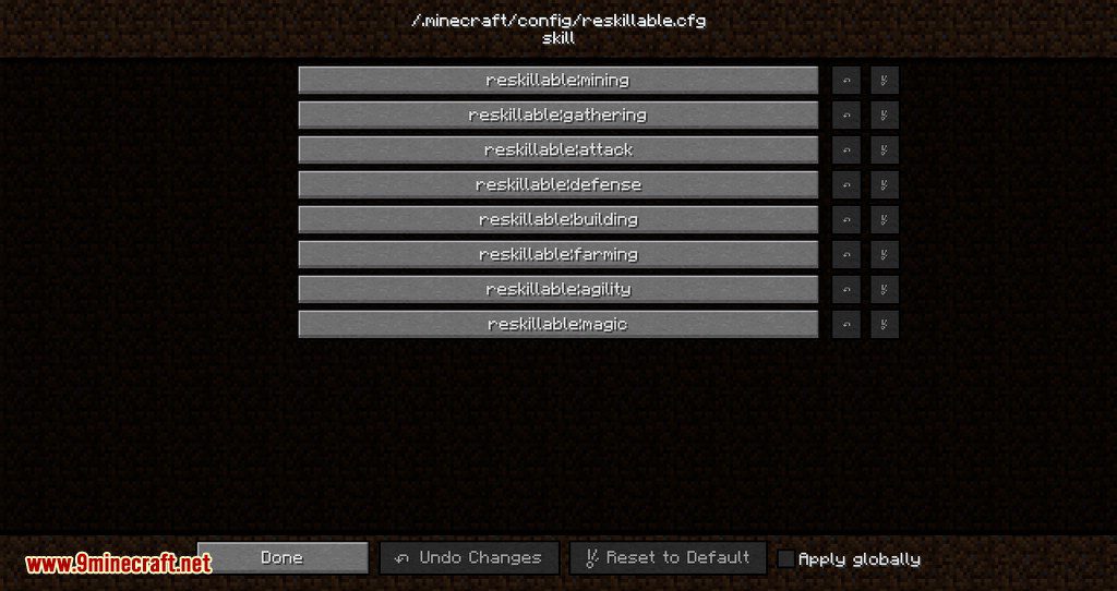 Reskillable Mod (1.16.5, 1.12.2) - Skills, Abilities, and Level Locks 15