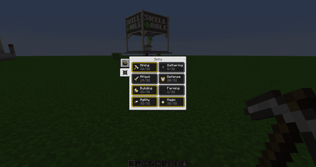 Reskillable Mod (1.16.5, 1.12.2) - Skills, Abilities, and Level Locks 2