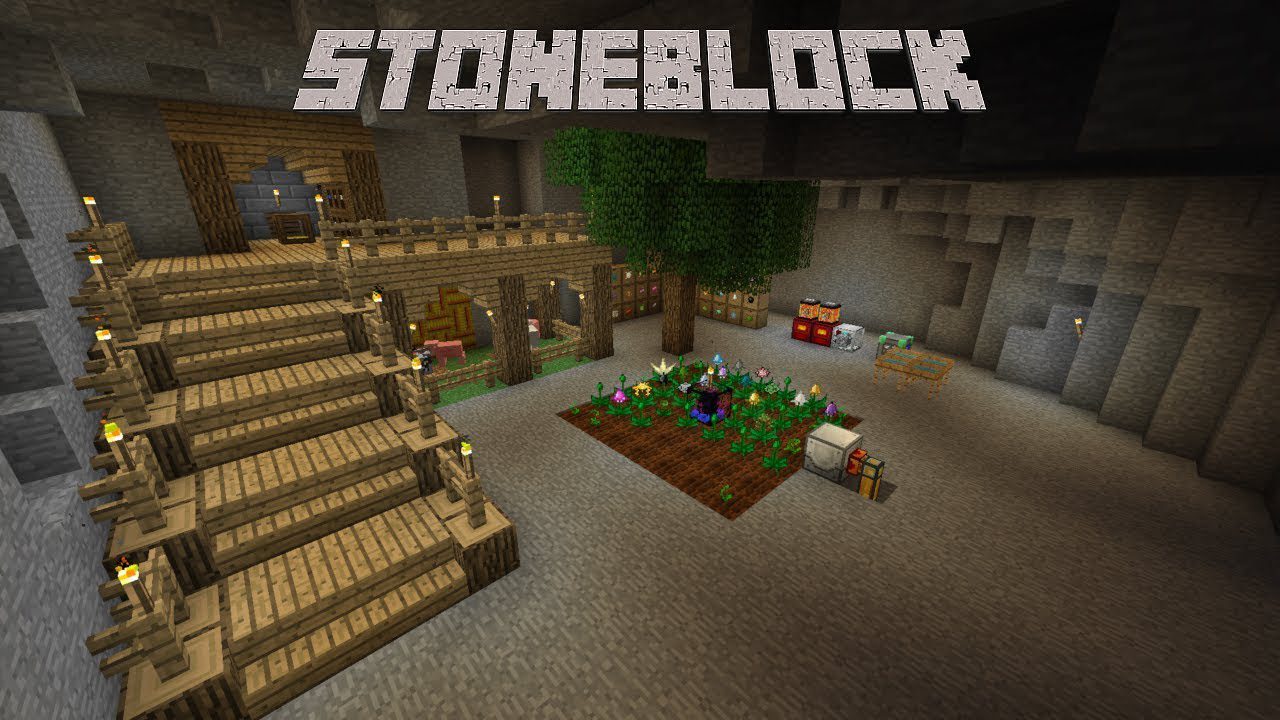 StoneBlock Modpack (1.12.2) - SkyBlock Surrounded by Stone 1